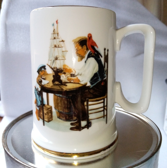 Vintage 1985 Norman Rockwell "For a good boy" Museum Tall Coffee Mug - Picture 1 of 9